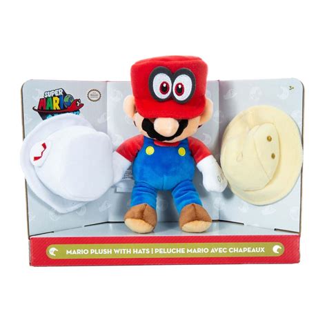 Super Mario Odyssey Plush Mario Bros Cappy Hat 8 Stuffed Toy Cartoon