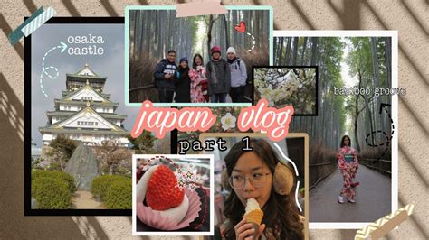 Japan Travel Vlog Japan Vlog Part 1 Osaka Kyoto Youtube
