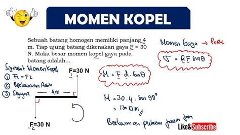 Menghitung Momen Kopel Dinamika Rotasi Fisika Sma Kelas Youtube