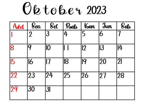 Calendario Mensual Calendario De Octubre De 2023 Png Calendario
