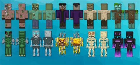 Skins I Made For A Marketplace Skin Pack Called Horror Mobs Rminecraft