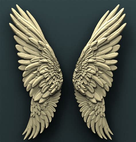 angel wings 3d model free download lsaiheart
