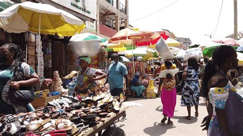 African Makola Market Accra Ghana Walk Videos Youtube