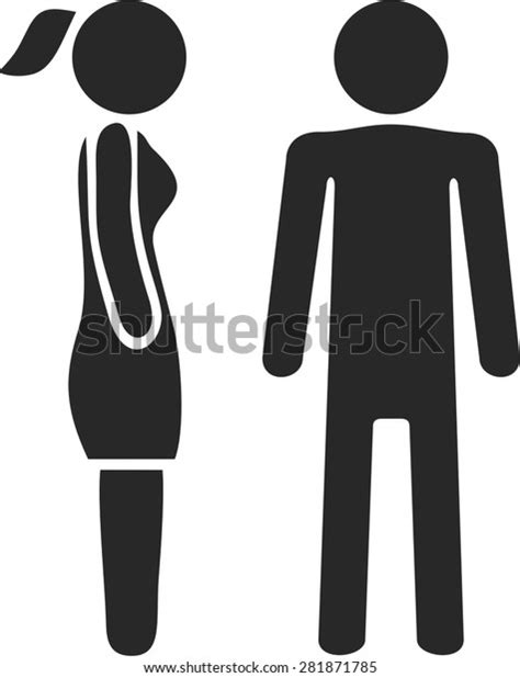Woman Man Silhouette Stock Vector Royalty Free 281871785 Shutterstock