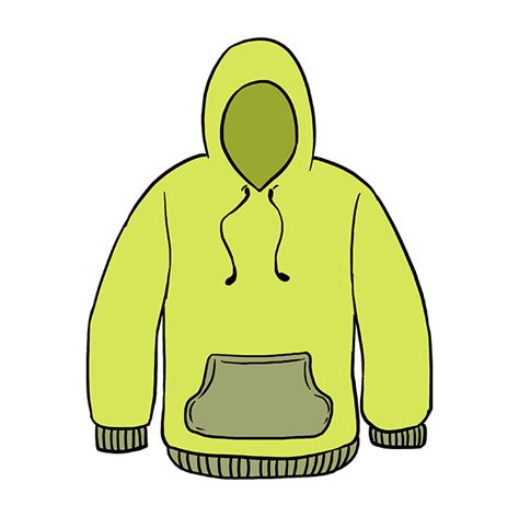 How to draw a hoodie. Hoodie Drawing | Free download on ClipArtMag