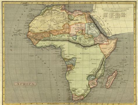 1771 Map Of Africa Maps Of Africa 1771 Spanish Map Of The African