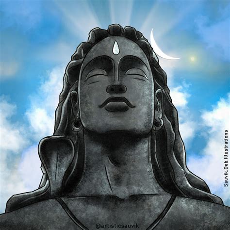 Adiyogi Shiva Digital Art Made By Me Rdrawing