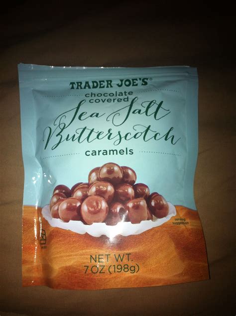 Trader Joes Chocolate Covered Sea Salt Butterscotch Caramels Yum