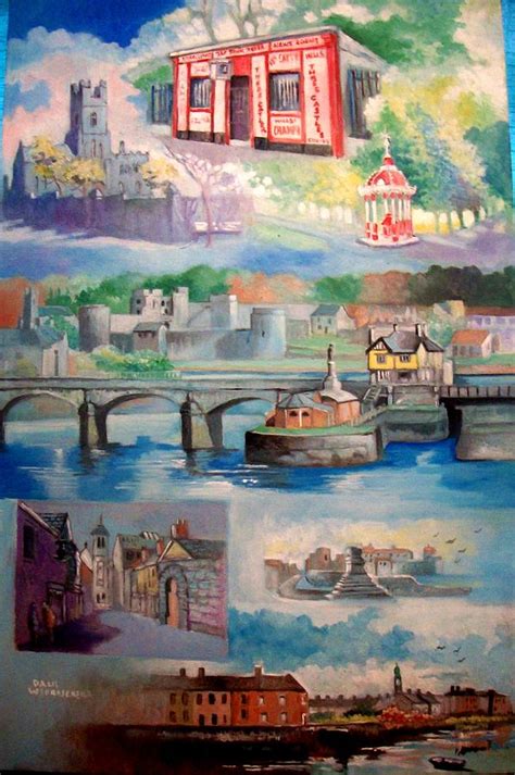City Of Limerick Ireland Painting By Paul Weerasekera Fine Art America