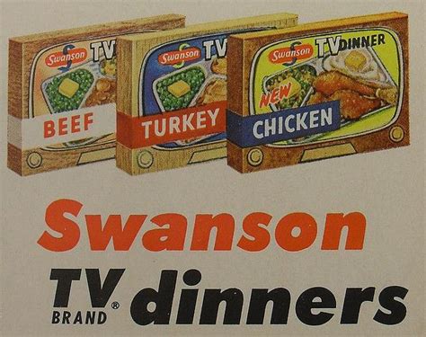 Swanson Tv Dinners 1950s Vintage Advertisement Swanson Tv Dinner Tv