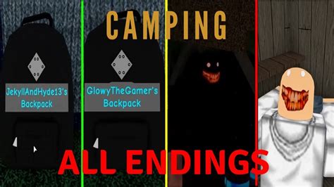 Roblox Camping All Endings Youtube
