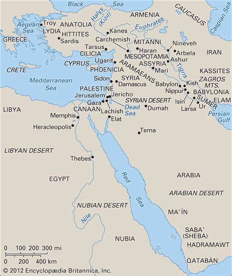 Map Of Ancient Egypt And The Middle East The World Map