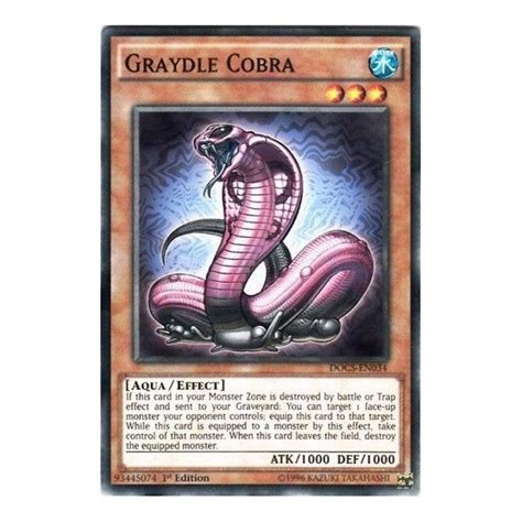 Yu Gi Oh Card Docs En034 Graydle Cobra Common Chaos Cards