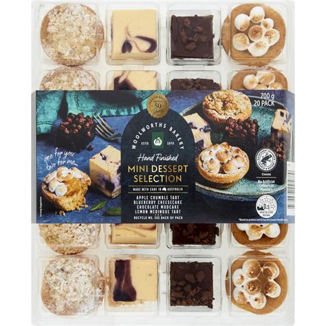 Woolworths Mini Dessert Selection 20 Pack Woolworths