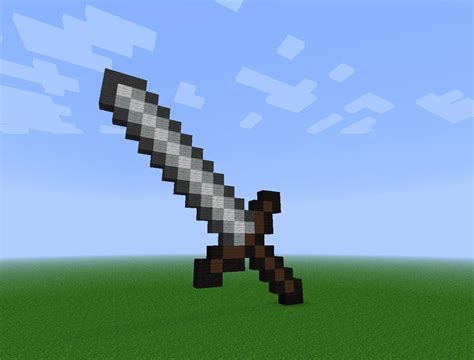 Sword Pixel Art Minecraft Project