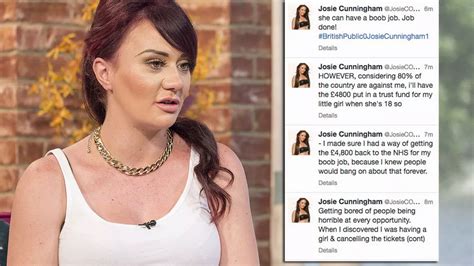 Josie Cunningham Giving Nhs Boob Job Money To Unborn Daughter For Her Own Future Implants