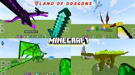 Land Of Dragons Addon Mcpe 118 Dragon Mod Minecraft Pe Minecraft