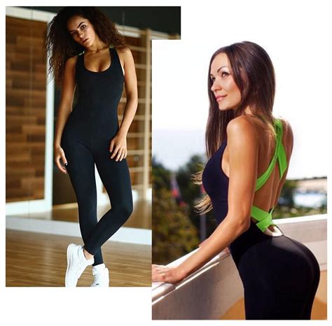 2020 One Piece Sport Clothing Backless Sport Suit Workout Tracksuit Fo Hesheonline Gym Suit