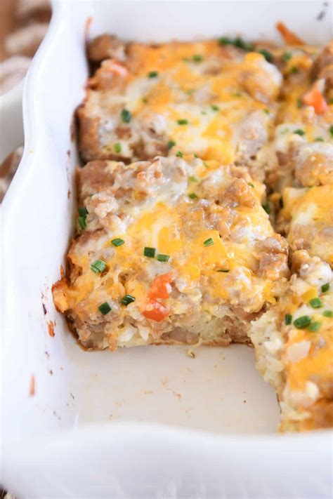 Breakfast Casserole Recipe With Tater Tots And Sausage at Ralph Waters blog