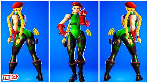 Fortnite Cammy Skin Showcase Thicc 🍑 Gaming Legends Outfit 😘best Tiktok