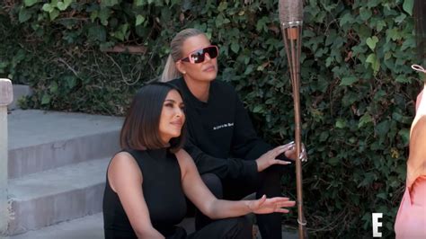 video kourtney kardashian called out by sisters kim and khloé for being secretive in new kuwtk