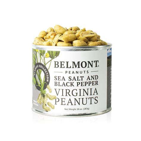 Belmont Peanuts Sea Salt And Black Pepper Virginia Peanuts 10 Oz