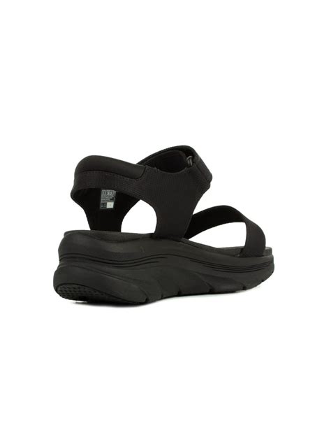 Skechers Dlux Walker New Block Womens Black Sandals