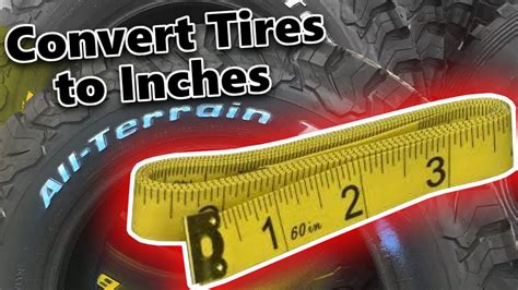 Converting P Metric Tires To Inches And Calculating Diameter Youtube
