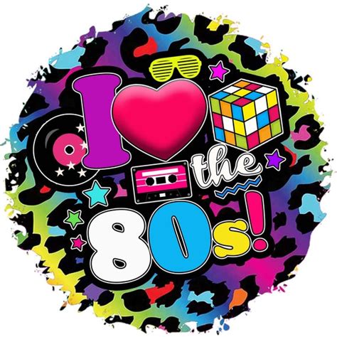 I Love The 80s Png File Sublimation Print 300dpi Etsy