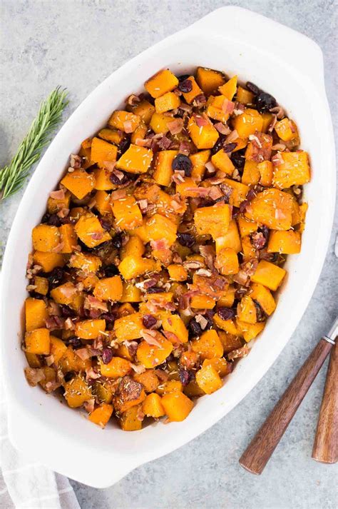 Roasted Butternut Squash With Bacon Delicious Meets Healthy