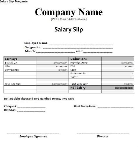 It may contain amount details such as allowances, other sum assured and with deductions of amount of provident fund etc. Pack of 28 Pay/Salary Slips & Templates Free - Daily Life ...