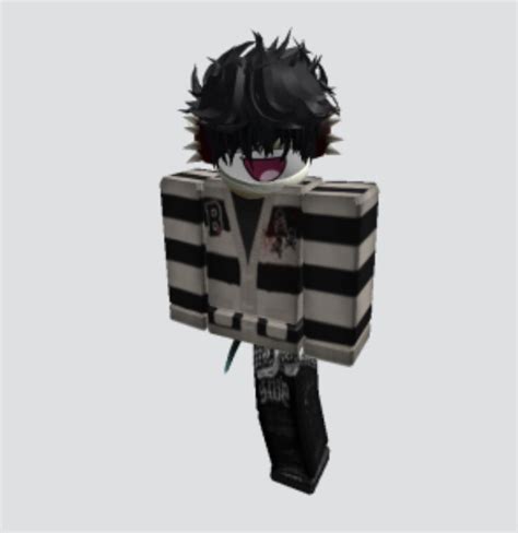 Pin By Keroppi Boy On Emo Roblox Outfits Black Hair Roblox Emo