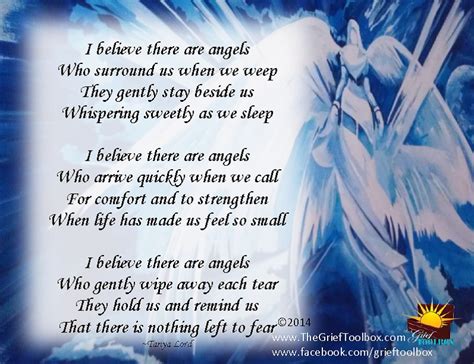 I Believe In Angels A Poem The Grief Toolbox