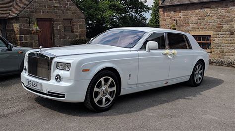 White Rolls Royce Phantom Wedding Car Hire Manchester