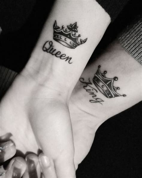 king and queen tattoos for couples