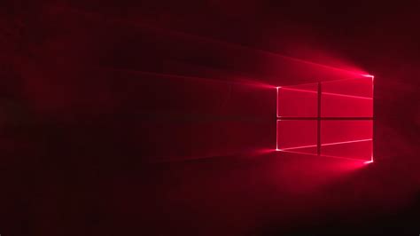 Get Red Windows 10 Logo Wallpaper 4k Pictures