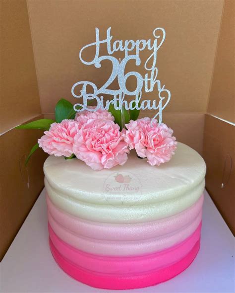 Happy 26th Birthday Cake Topper Etsy