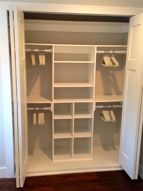 Knowing how expensive custom closet shelving is, we decided to tackle it ourselves. Just My Size Closet | Closet remodel, Closet makeover ...