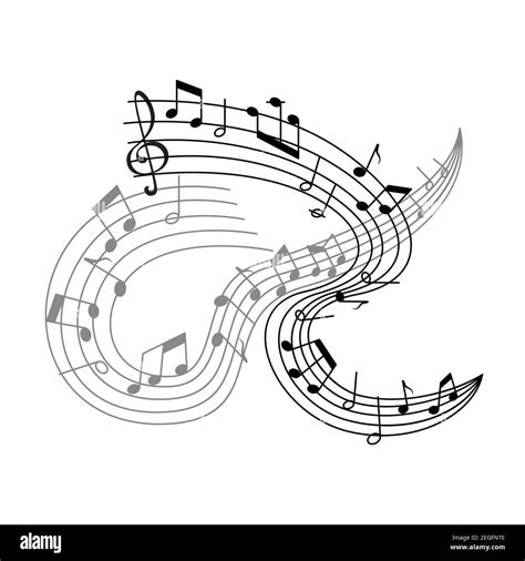 Musical Staff Or Music Stave Poster For Music Concert Vector Musical