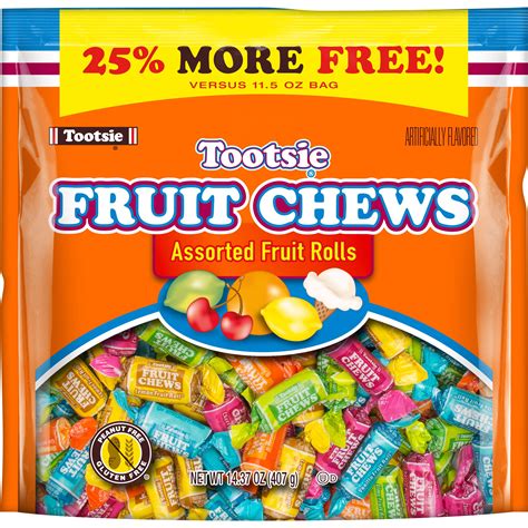 Buy Tootsie Roll Fruit Chews Assorted Fruit Flavors 1437 Oz Online At