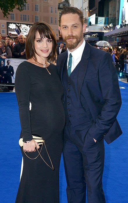 tom hardy s wife charlotte riley reveals pregnancy at film premiere