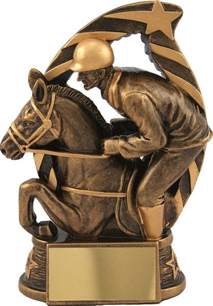 Bronze Horse And Jockey Trophy Equestrian Sports Trophies Trophies