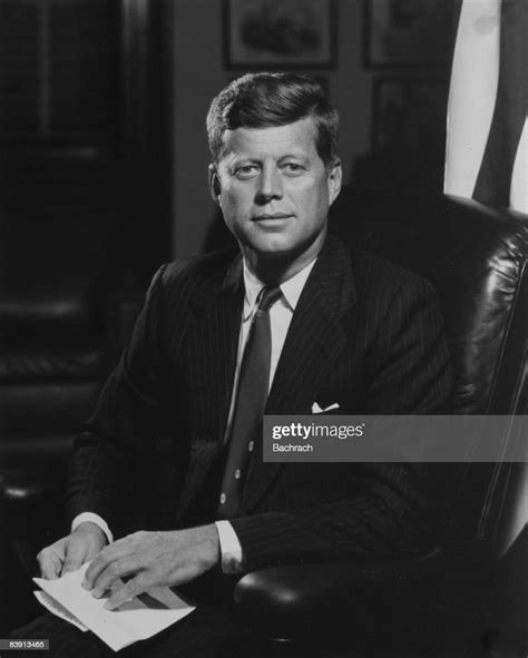 Official White House Portrait Of President John F Kennedy This