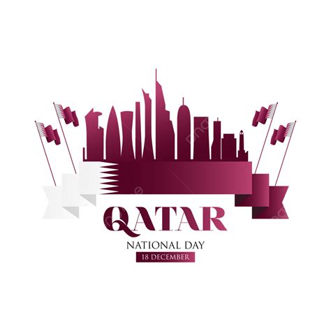 Qatar National Day Vector Art Png Qatar National Day Celebration With