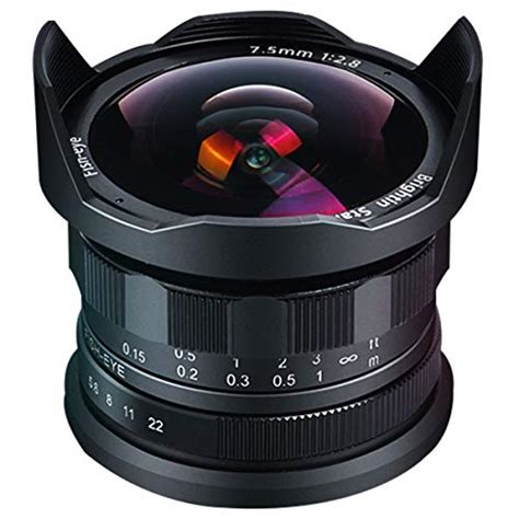 Brightin Star 75mm F28 Ultra Wide Fisheye Cameras Lens For Sony