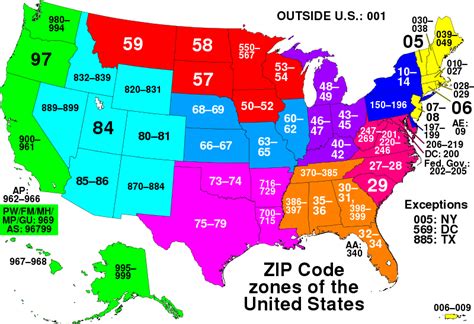 Zip Code Map For The First Two Digits Anyway Coding Useless