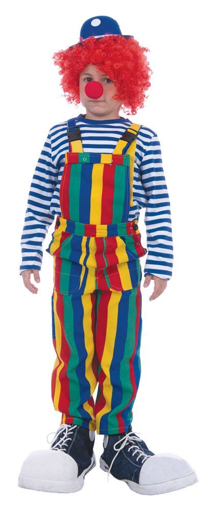 Striped Clown Overall Ch Sz10 Costume In 2020 Clown