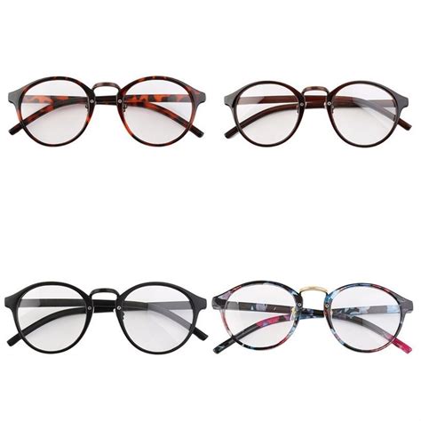 Retro Geek Vintage Nerd Large Frame Fashion Round Clear Lens Glasses Qt