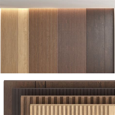Wood Wall Panels 3d Model Turbosquid 1532209