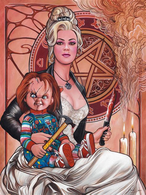 Bride Of Chucky Tiffany Chucky Art Nouveau By Fredianofficial On Deviantart